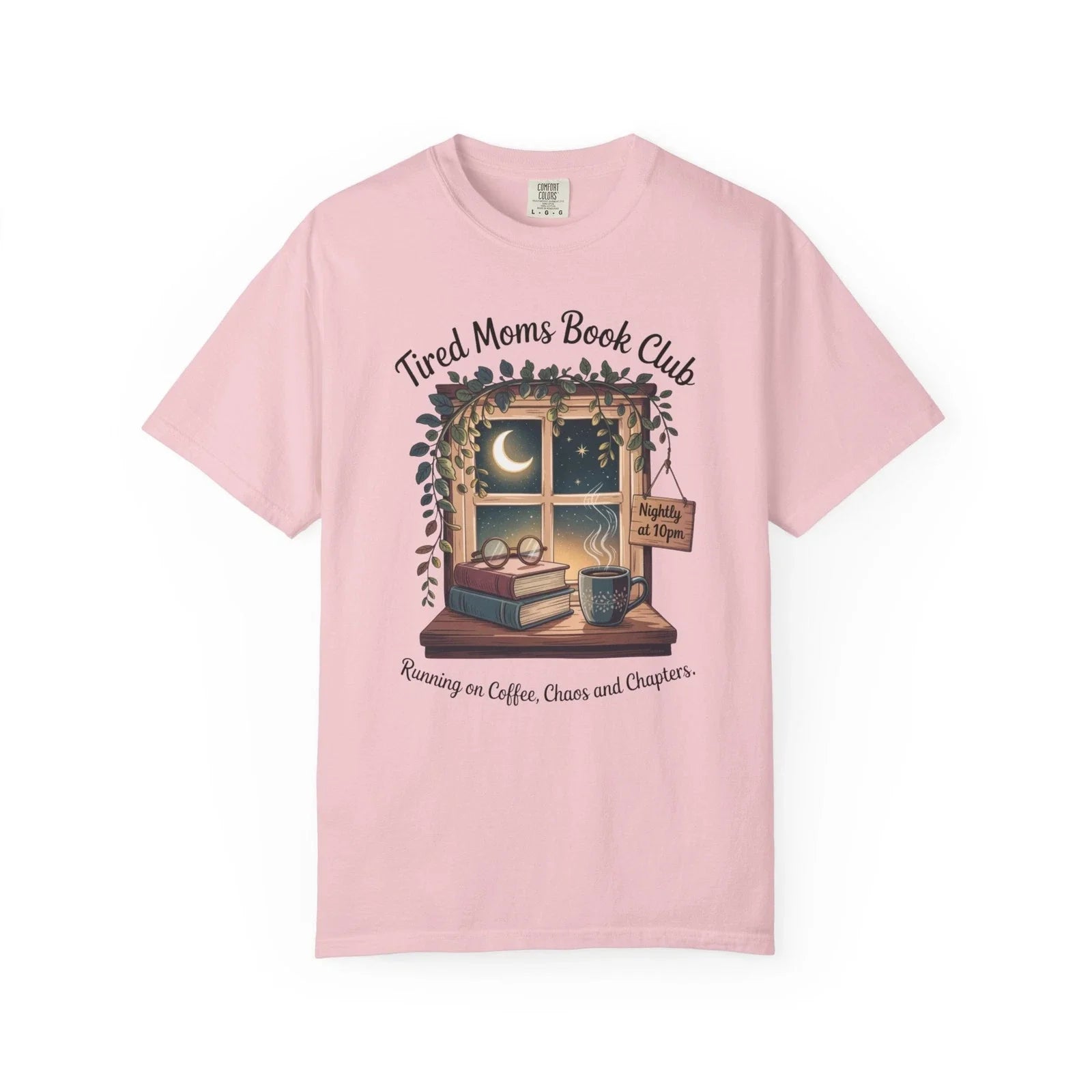 Coffee and Books Gift for Mom, Book Lover Gardening - Adult & Kids T-Shirts, Sweatshirts & Hoodies apparel design preview 1