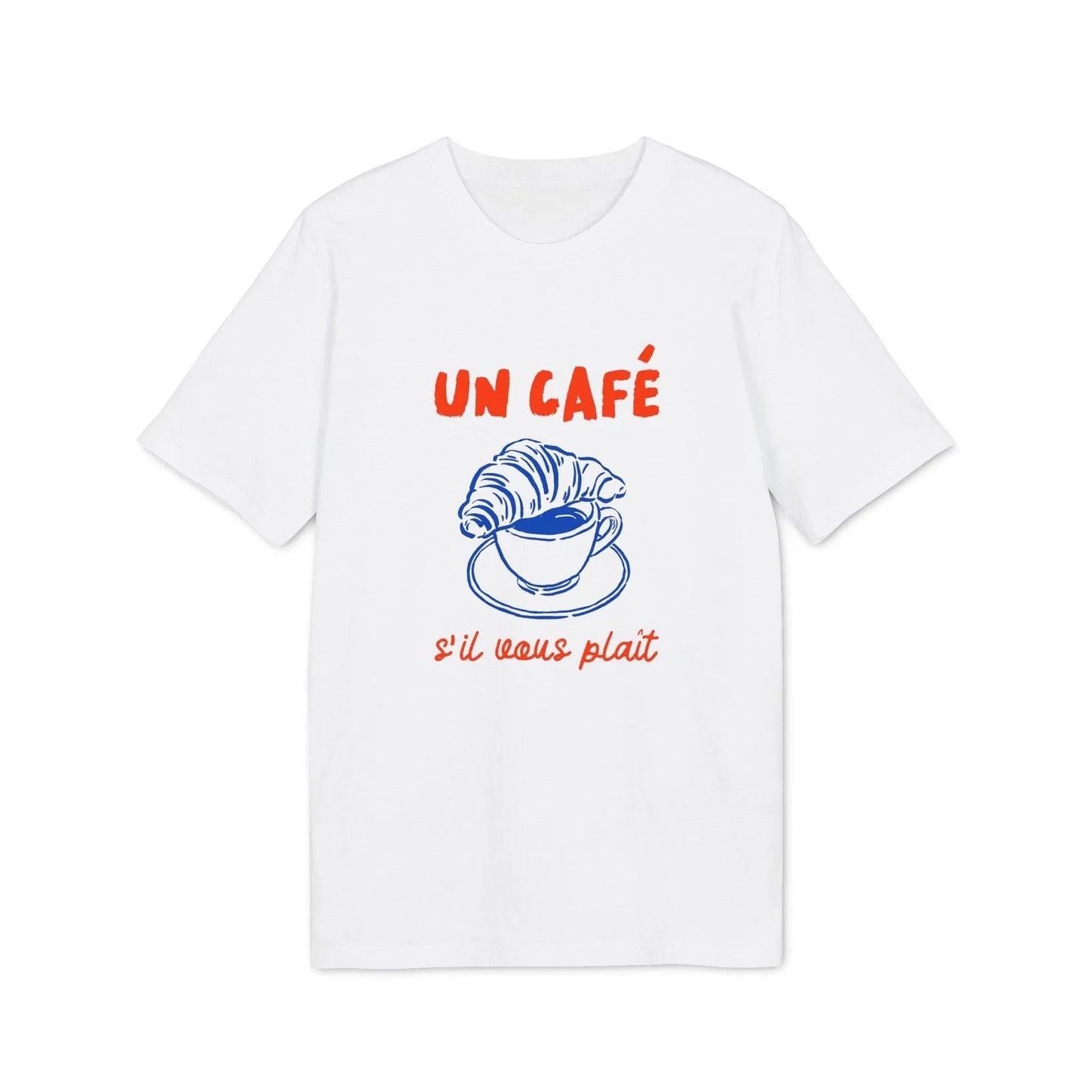 Un café croissant French coffee graphic - Adult & Kids T-Shirts, Sweatshirts & Hoodies apparel design preview 1