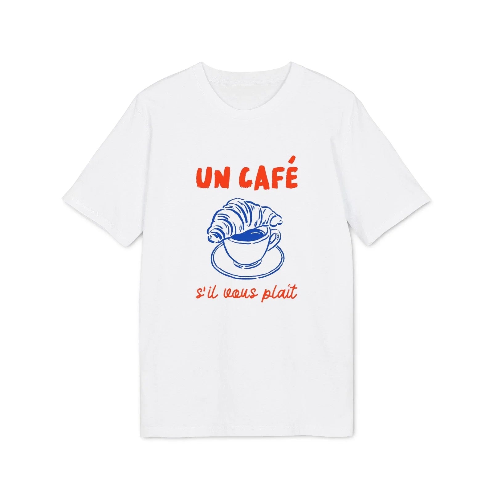 Un café croissant French coffee graphic - Adult & Kids T-Shirts, Sweatshirts & Hoodies apparel design preview 1