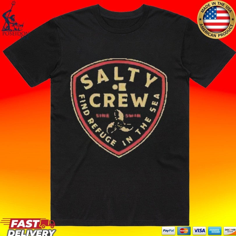 Salty Crew Find Refuge In The Sea Rotor - Adult & Kids T-Shirts, Sweatshirts & Hoodies apparel design preview 1