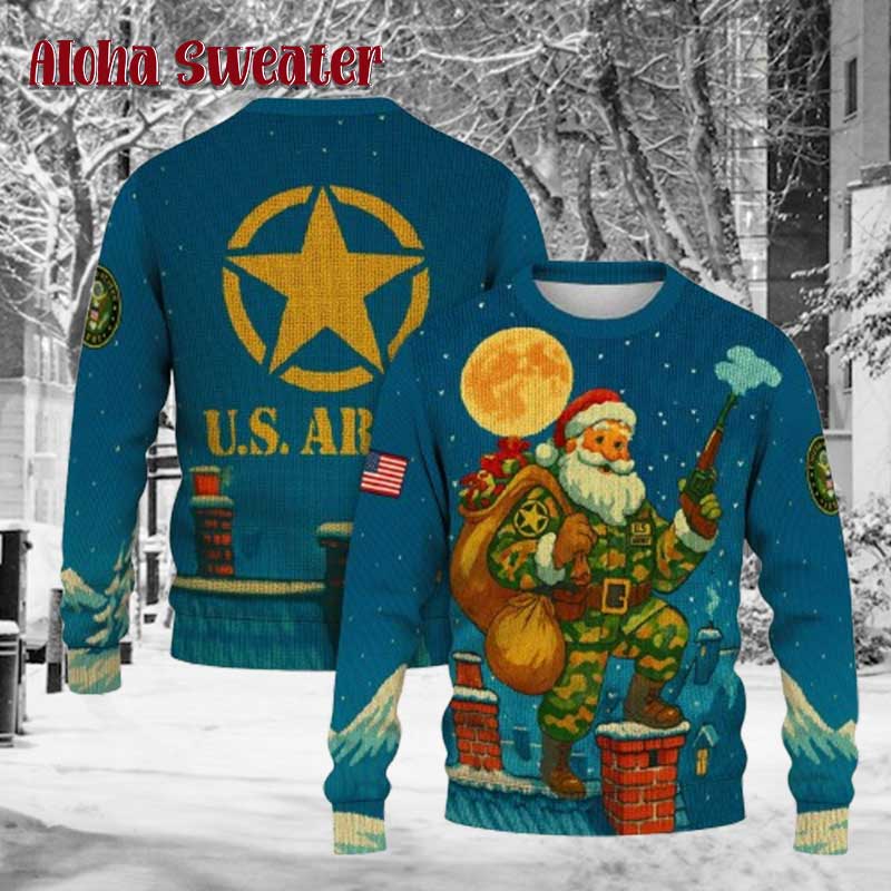 Military Ranks Us Air Force Ugly Christmas Sweater - Holiday Gift product image 5