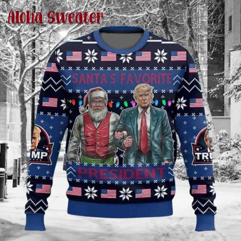 Sorry America’s Full Of Shit Trump Ugly Christmas Sweater - Holiday Gift product image 3