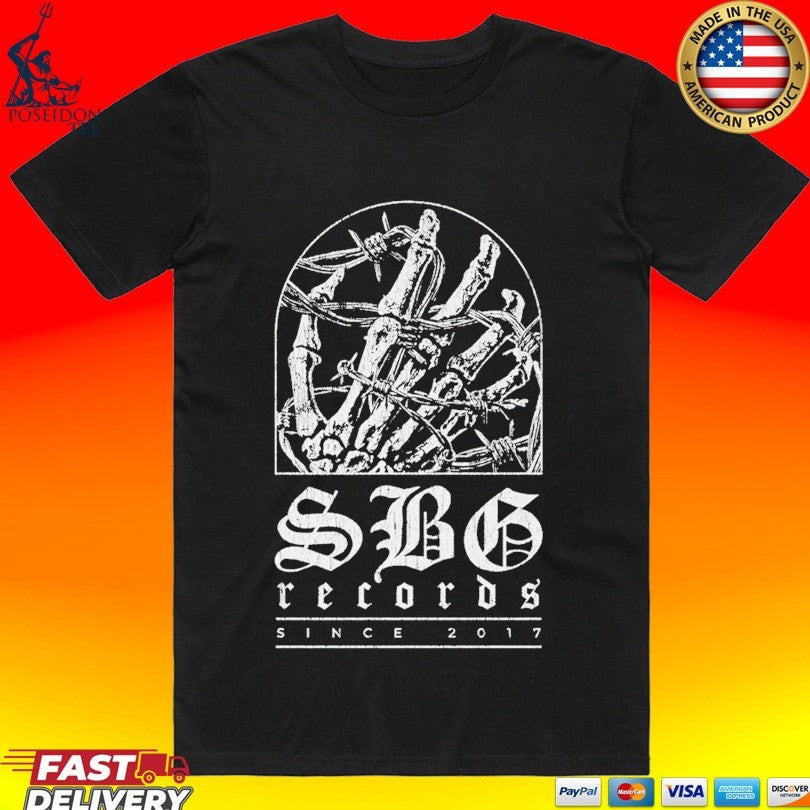 Sbg Records Bones Since 2017 - Adult & Kids T-Shirts, Sweatshirts & Hoodies apparel design preview 1
