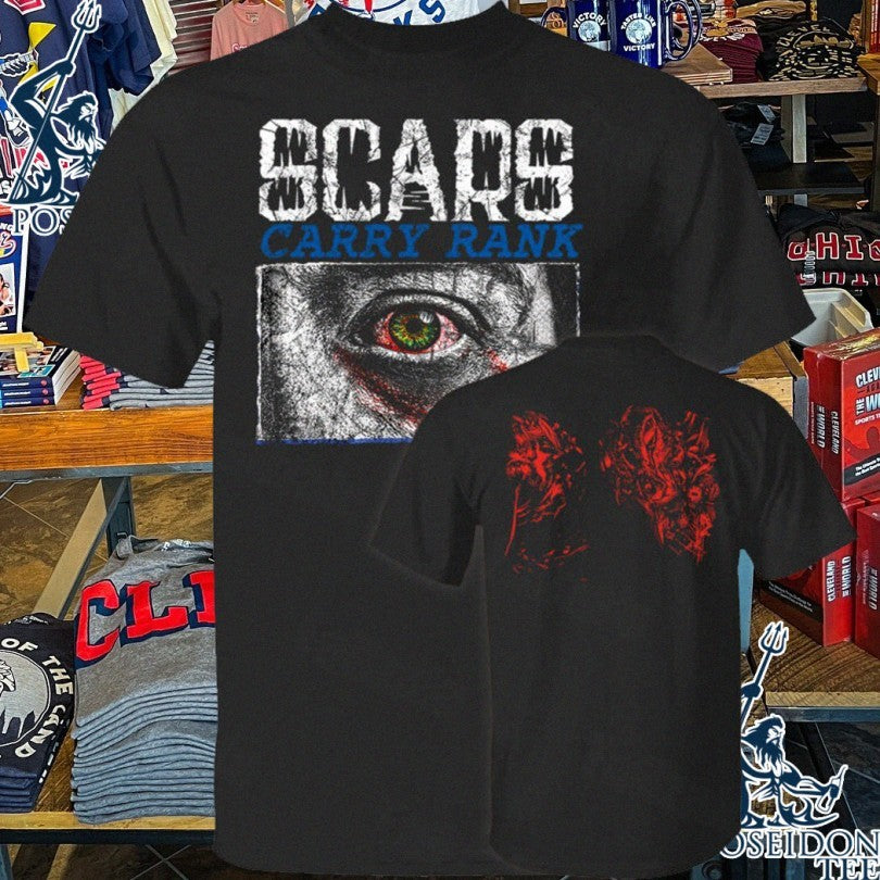 Scars Carry Rank - Adult & Kids T-Shirts, Sweatshirts & Hoodies apparel design preview 1