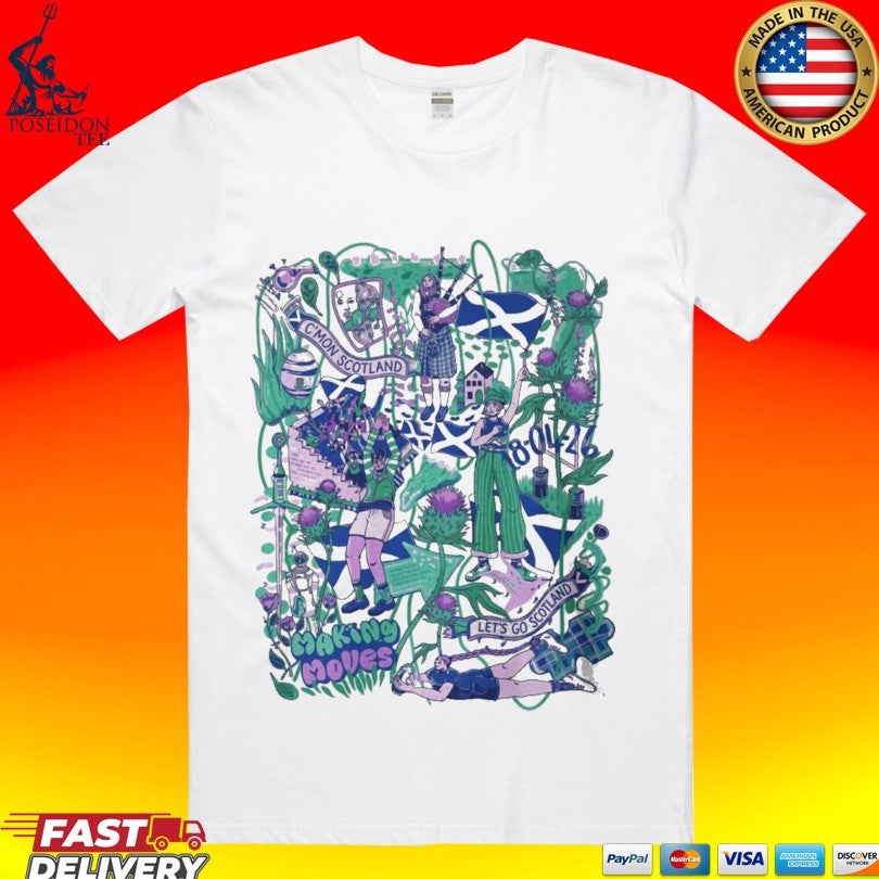 Scottish Rugby Making Moves - Adult & Kids T-Shirts, Sweatshirts & Hoodies apparel design preview 1