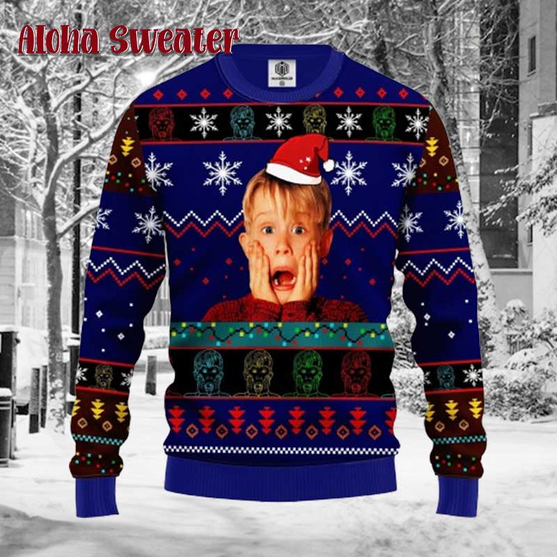 Knock Knockin On Kevin’s Door Home Alone Ugly Christmas Sweater - Holiday Gift product image 5