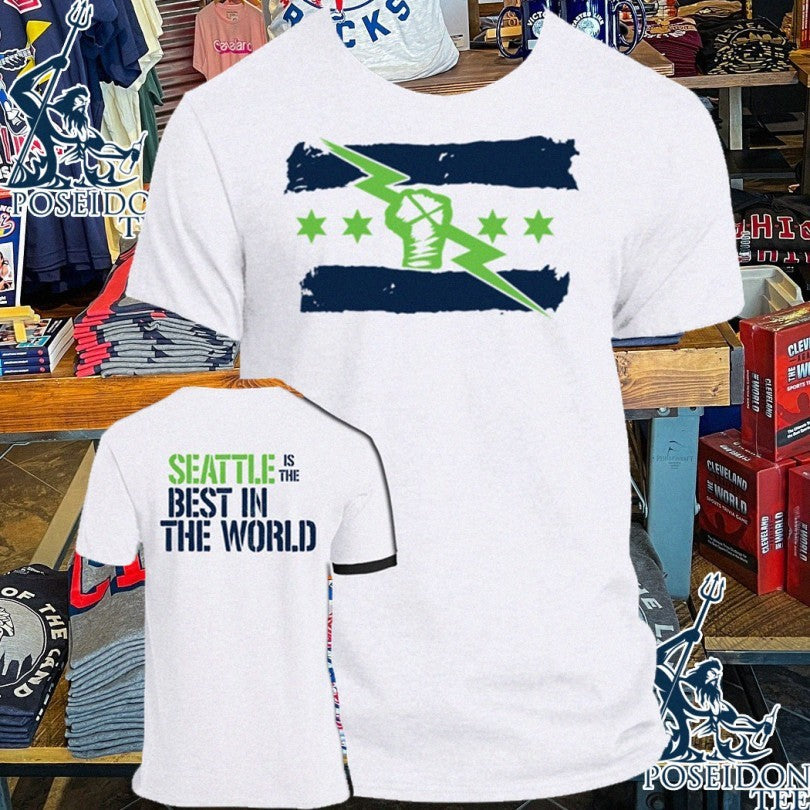 Seattle Is The Best In World Ringer - Adult & Kids T-Shirts, Sweatshirts & Hoodies apparel design preview 1