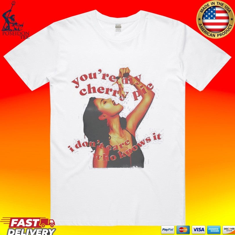 Selena Gomez You're My Cheey Pie I Don't Care Who - Adult & Kids T-Shirts, Sweatshirts & Hoodies apparel design preview 1