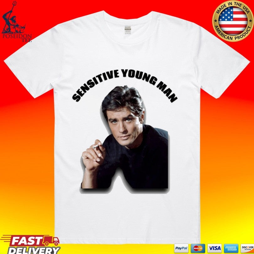Sensitive Young Man - Adult & Kids T-Shirts, Sweatshirts & Hoodies apparel design preview 1