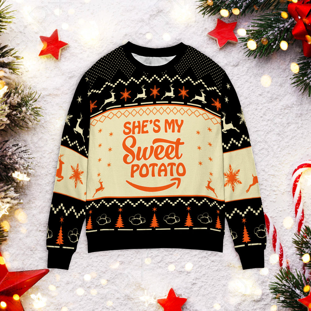 She’s my sweet potato 3D Christmas Sweater - Holiday Gift product image