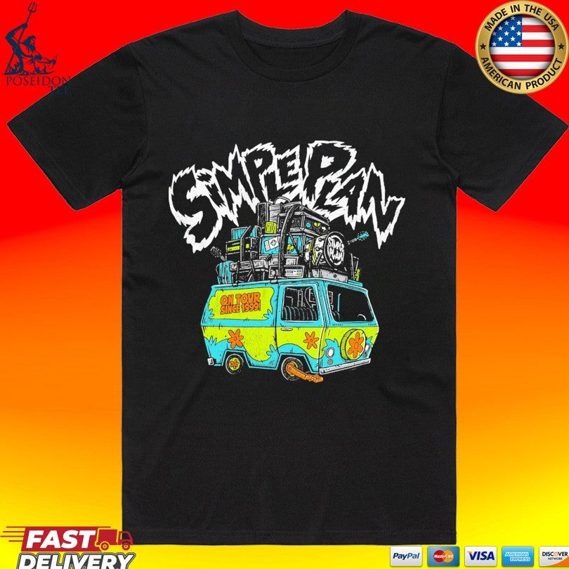 Simple Plan On Tour Since 1999 - Adult & Kids T-Shirts, Sweatshirts & Hoodies apparel design preview 1