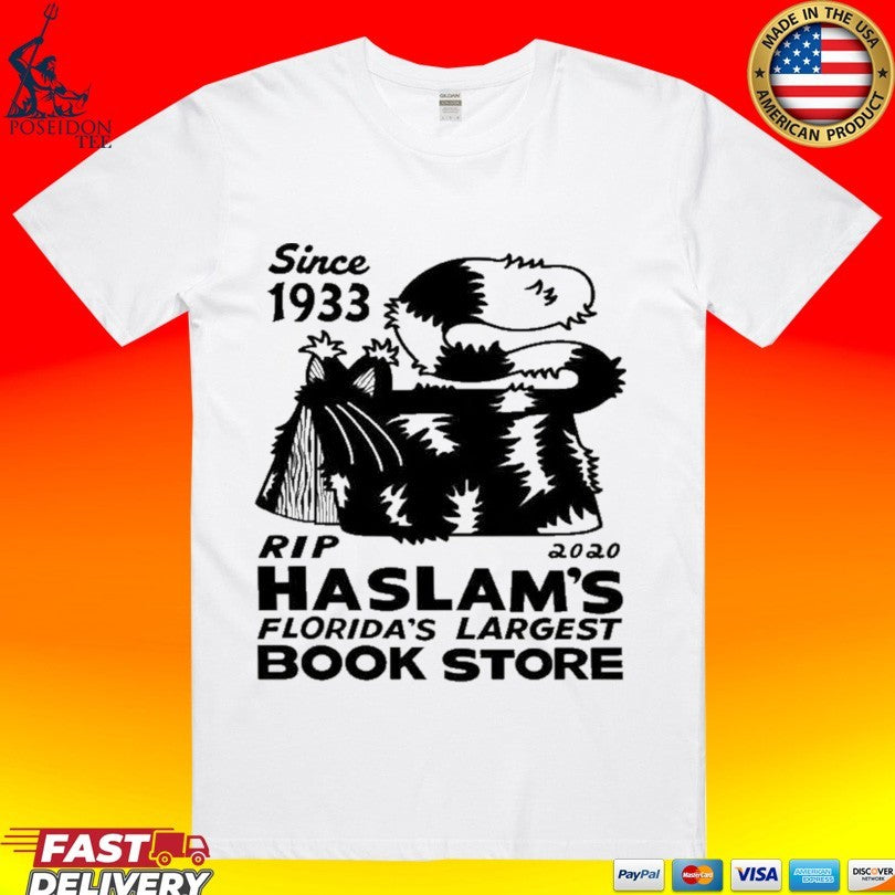 Since 1933 Rip 2020 Haslam's Florida's Largest Book - Adult & Kids T-Shirts, Sweatshirts & Hoodies apparel design preview 1