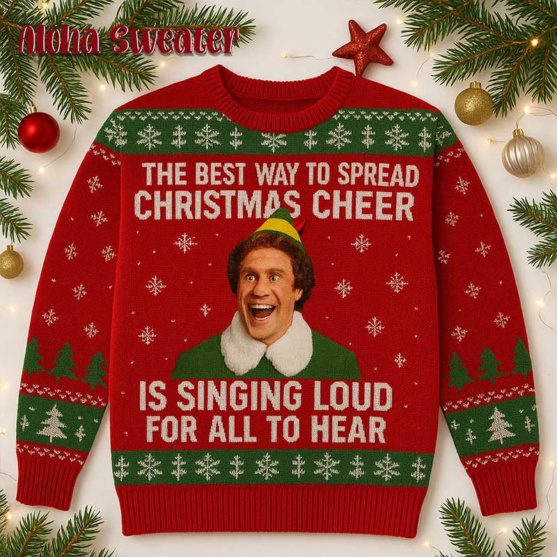 Merry Christmas From Buddy The Elf Ugly Christmas Sweater - Holiday Gift product image 4