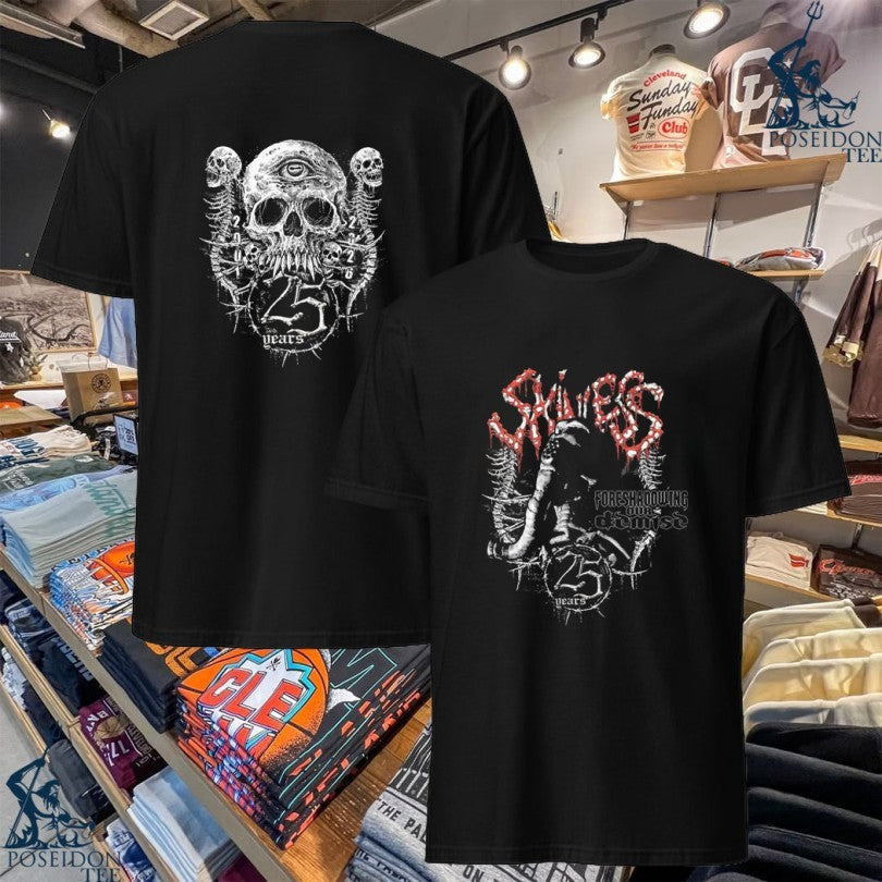 Skinless Foreshadowing Our Demise 25th Anniversary - Adult & Kids T-Shirts, Sweatshirts & Hoodies apparel design preview 1