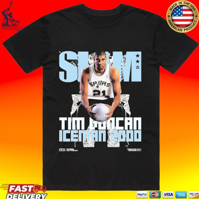 Slam Tim Duncan Iceman 2000 - Adult & Kids T-Shirts, Sweatshirts & Hoodies apparel design preview 1