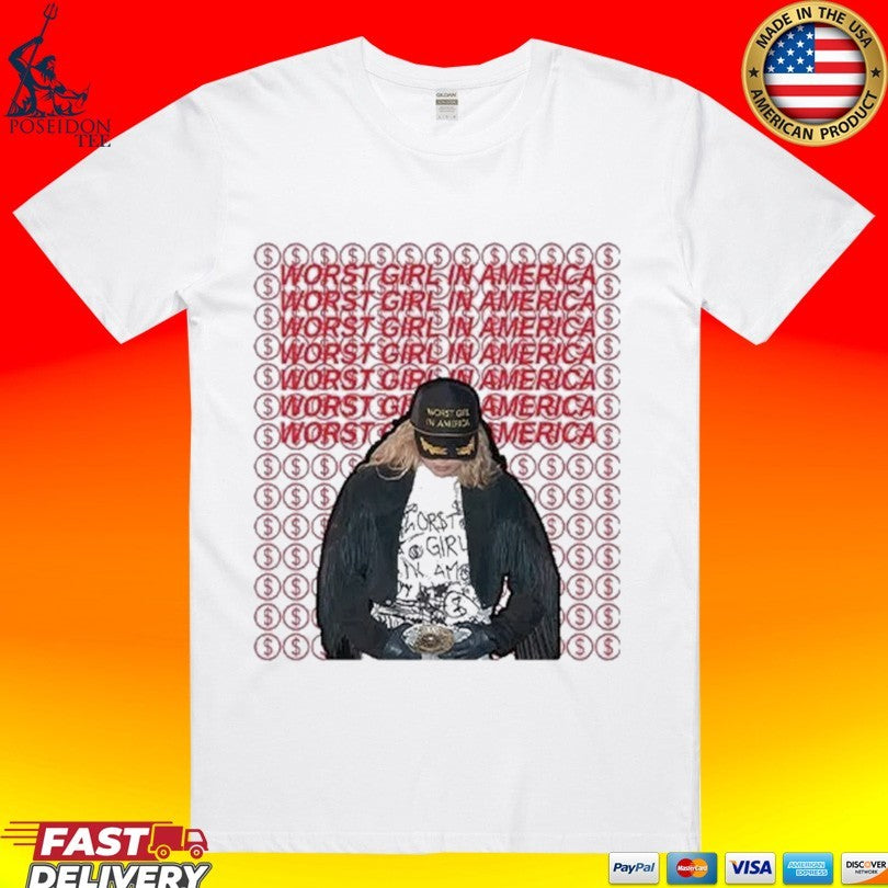 Slayyyter Worst Girl In America - Adult & Kids T-Shirts, Sweatshirts & Hoodies apparel design preview 1