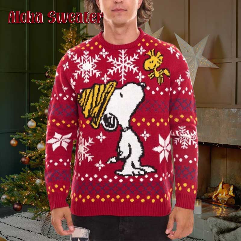 Snoopy Is Comming Ugly Christmas Sweater - Holiday Gift product image 3