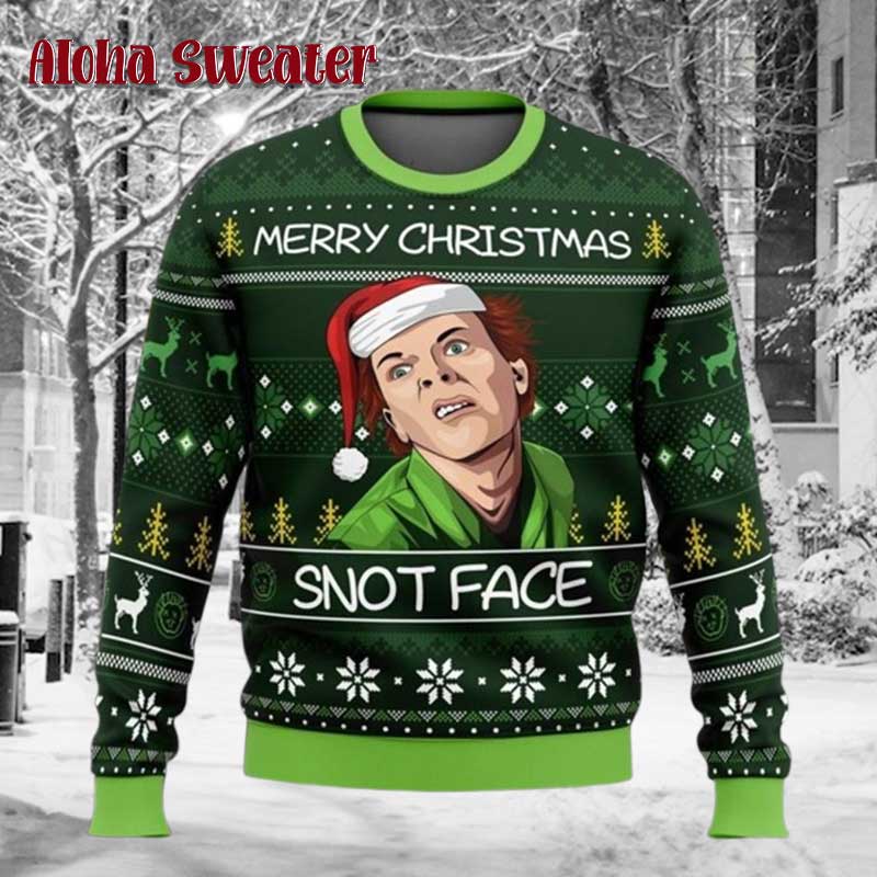 Snot Face Drop Dead Fred A Christmas Story Ugly Christmas Sweater - Holiday Gift product image