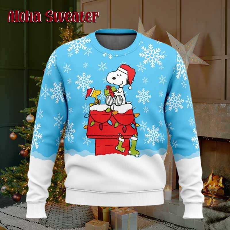The Night Before Christmas Snoopy Ugly Christmas Sweater - Holiday Gift product image 3