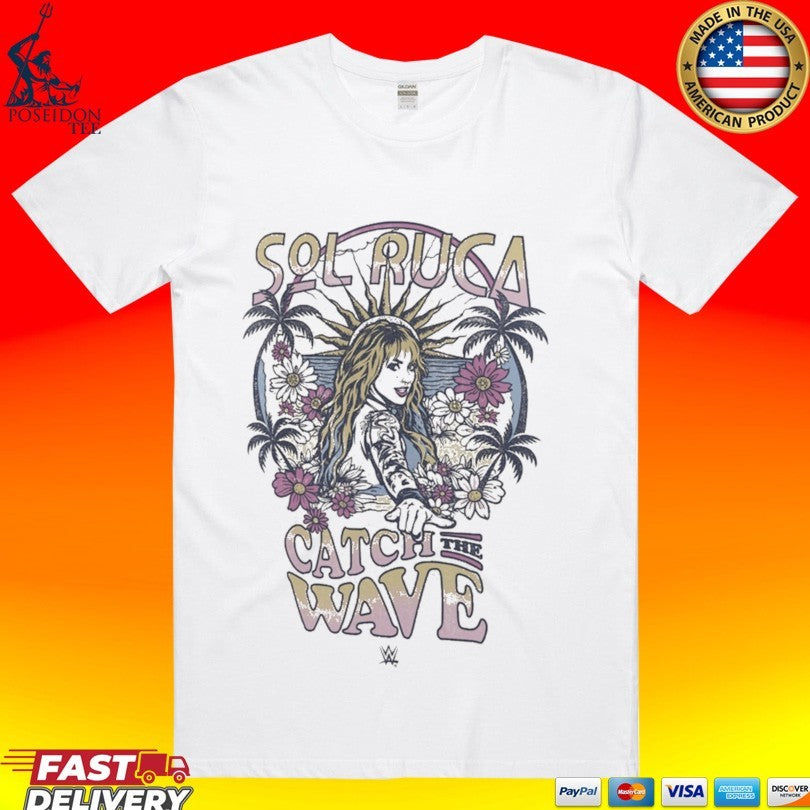 Sol Ruca Wear By Erin Andrews Women's Catch The Wave - Adult & Kids T-Shirts, Sweatshirts & Hoodies apparel design preview 1