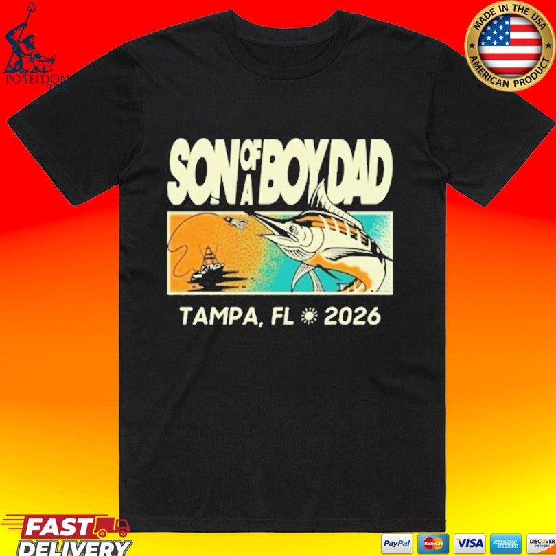 Son Of A Boy Dad Fish Pocket Tampa Fl 2026 - Adult & Kids T-Shirts, Sweatshirts & Hoodies apparel design preview 1