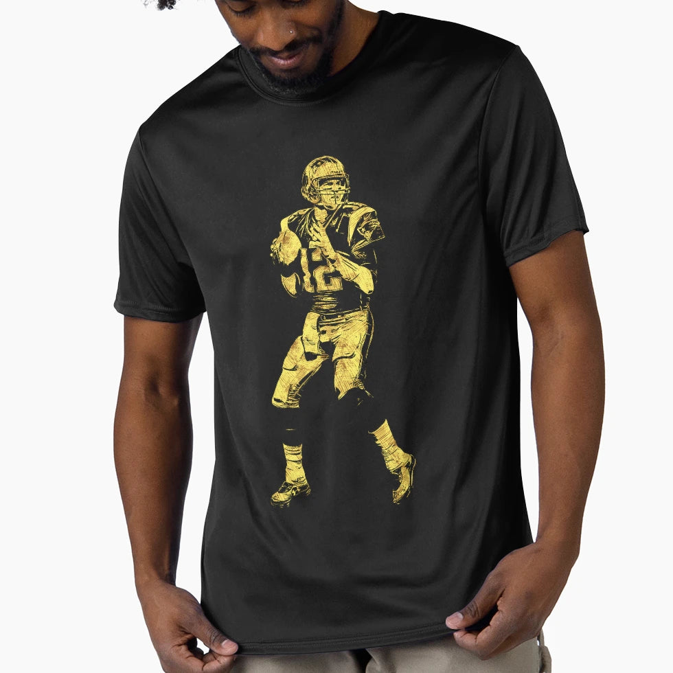 Unique Football Player Abstract T-Shirt - Fun Novelty Design for Adults - T-Shirt, Sweatshirt, Hoodie