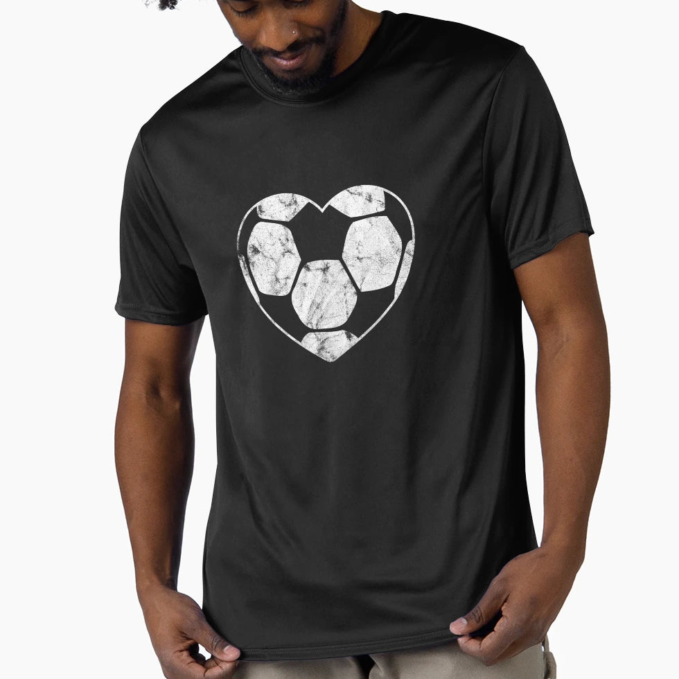 Soccer Ball Heart Mom T-Shirt - Casual Everyday Wear for Adults - T-Shirt, Sweatshirt, Hoodie