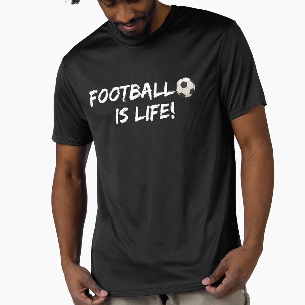 Football Is Life T-Shirt - Custom Art Print Unisex - T-Shirt, Sweatshirt, Hoodie