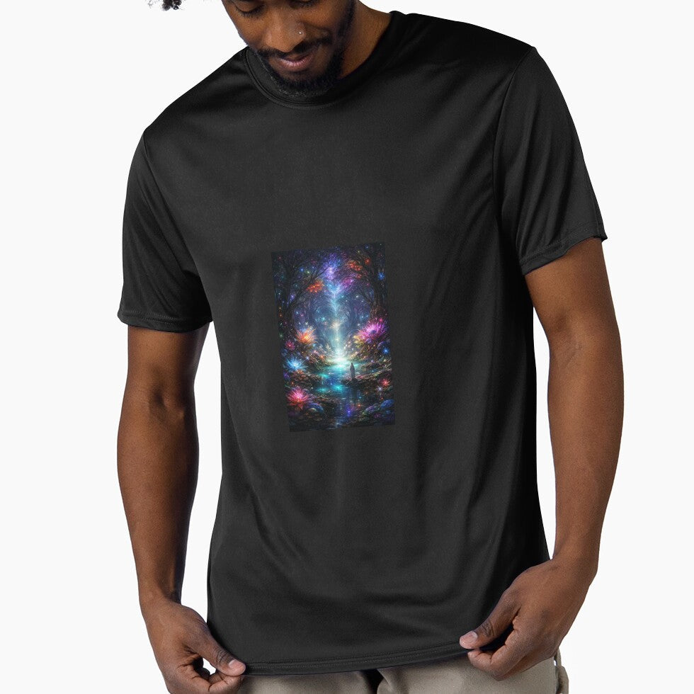 Mystical glow of bioluminescent Forest by Style bola - Adult & Kids T-Shirts, Sweatshirts & Hoodies apparel design preview 1