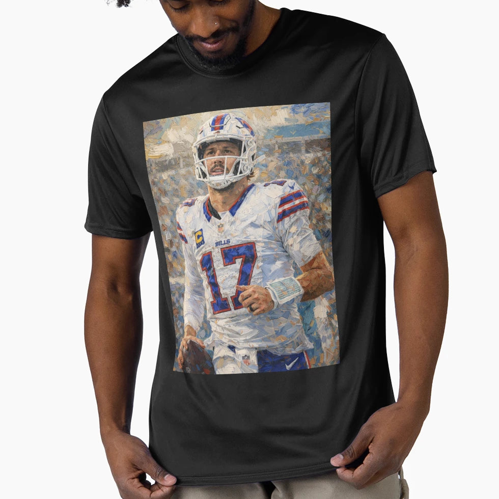 Impressionist Buffalo Football T-Shirt - Fun Novelty Design for Adults - T-Shirt, Sweatshirt, Hoodie