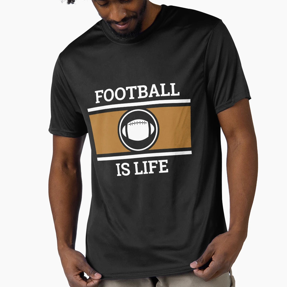 Football Is Life T-Shirt - Custom Art Print Unisex - T-Shirt, Sweatshirt, Hoodie