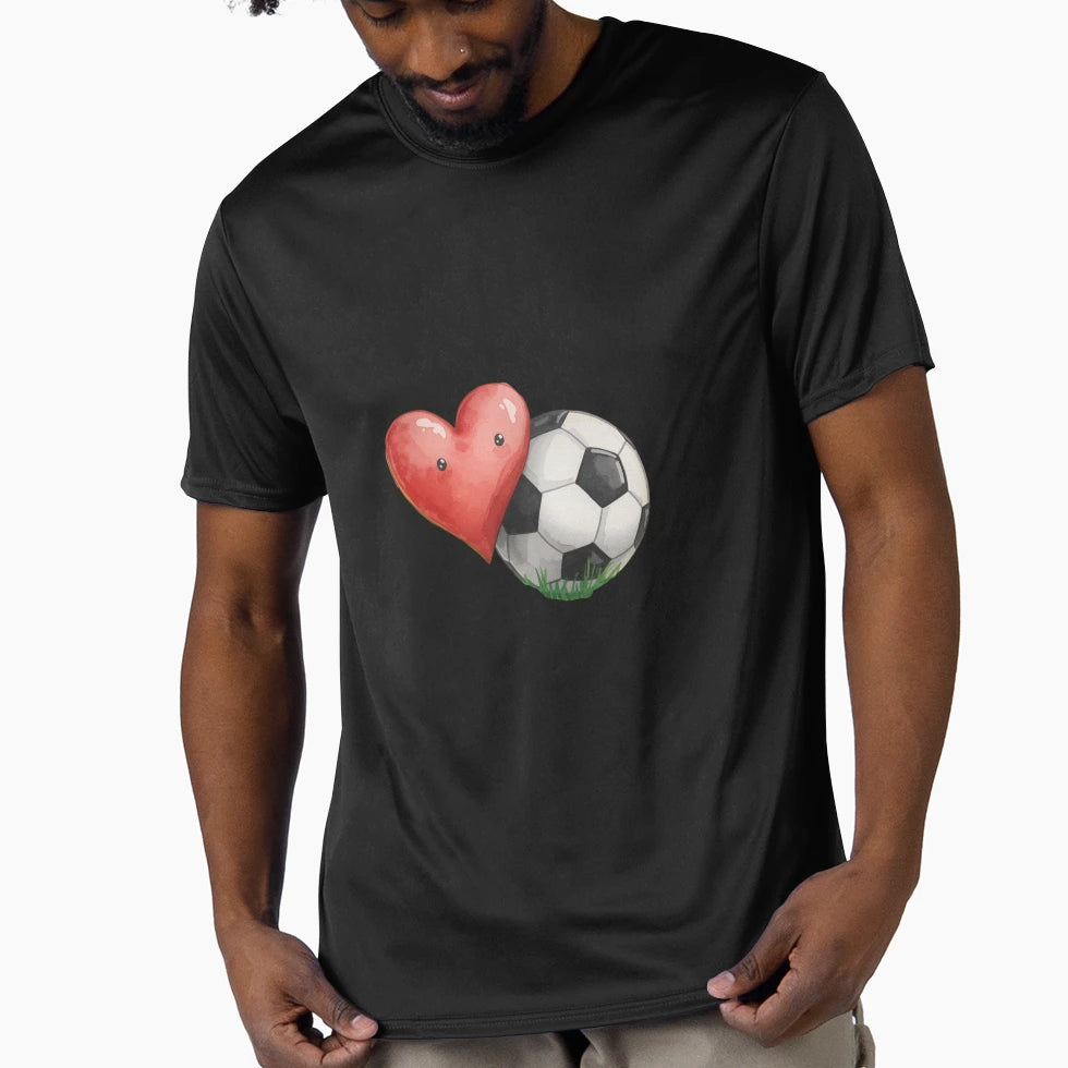 Love Soccer T-Shirt - Custom Art Print Men Women - T-Shirt, Sweatshirt, Hoodie