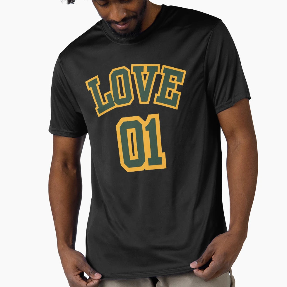 Love 01 Dynamic Green Sunny Yellow T-Shirt - Aesthetic Graphic Unisex - T-Shirt, Sweatshirt, Hoodie
