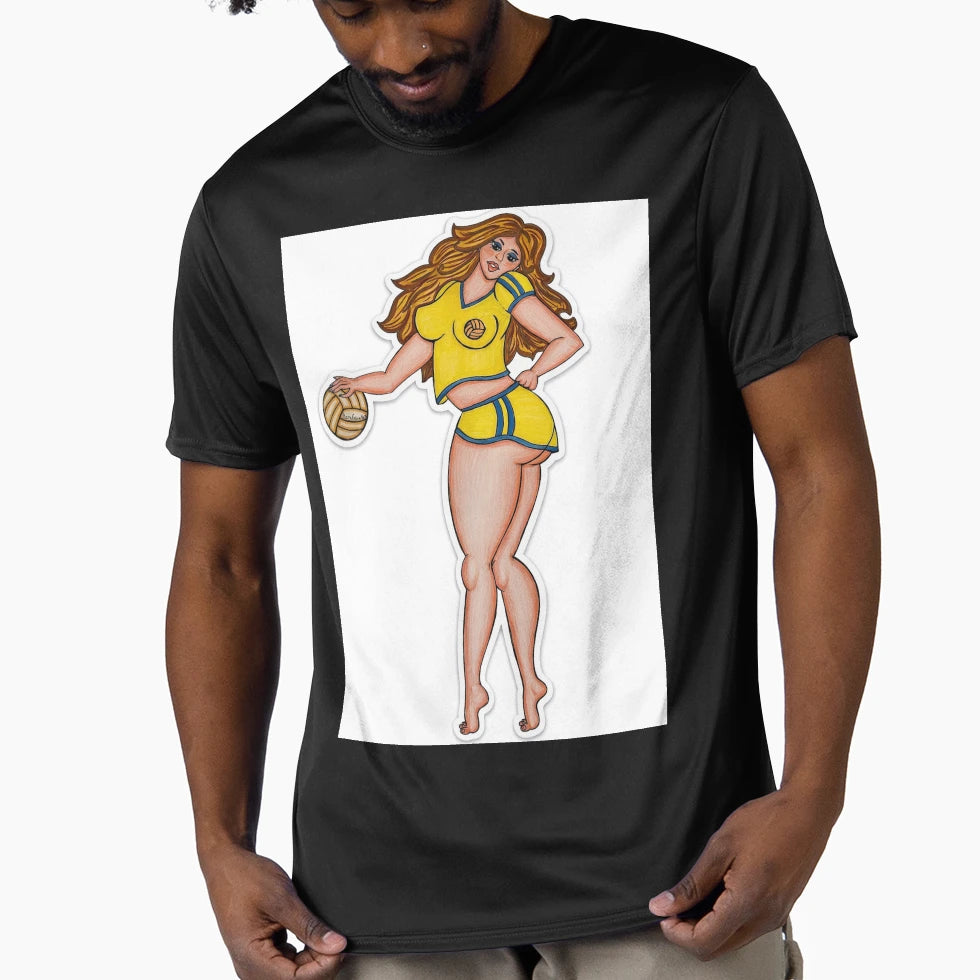 Basketball Pinup T-Shirt - Streetwear Style for Adults - T-Shirt, Sweatshirt, Hoodie