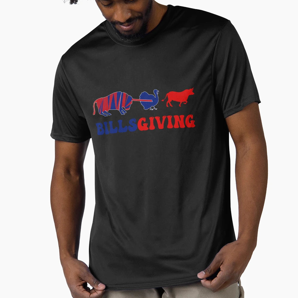Billsgiving Chicken Thanksgiving T-Shirt - Fun Novelty Design for Adults - T-Shirt, Sweatshirt, Hoodie