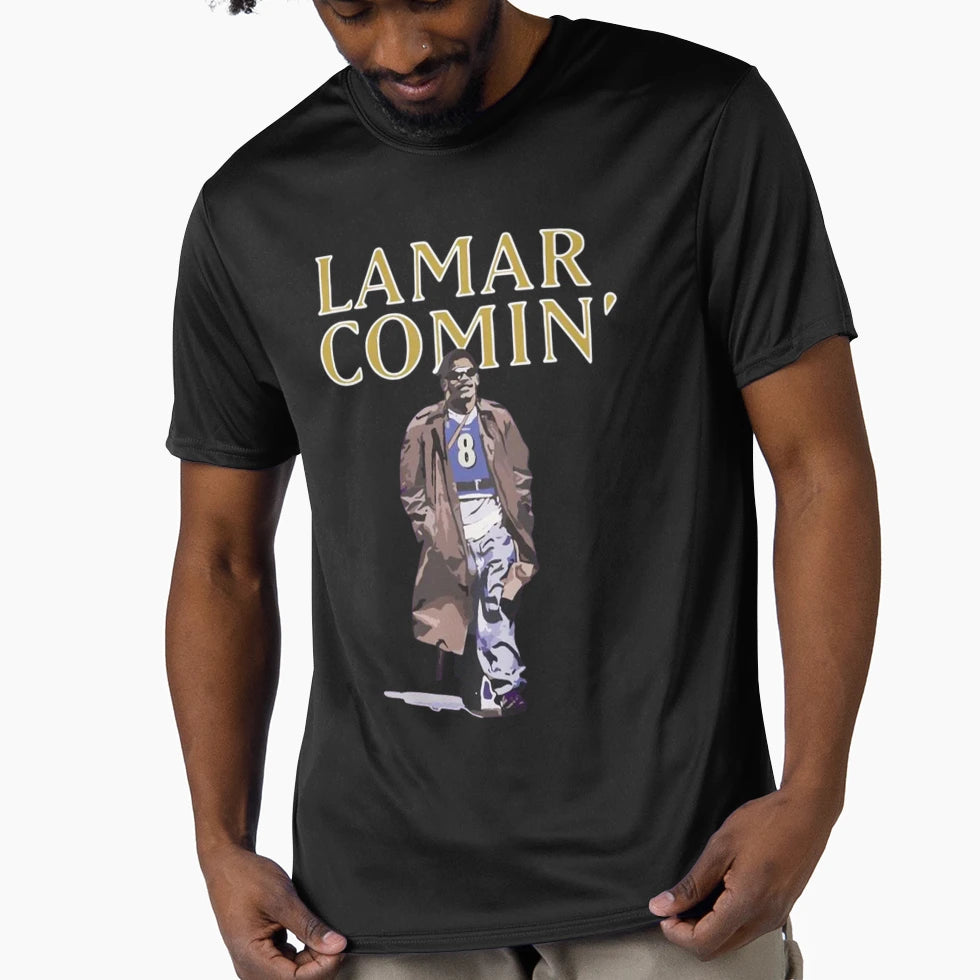 Lamar Coming T-Shirt - Fun Novelty Design Men Women - T-Shirt, Sweatshirt, Hoodie