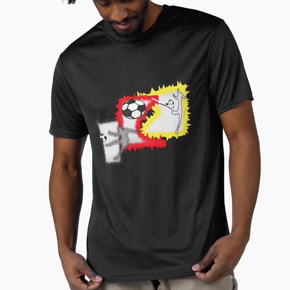 Football Player Football Footballer Striker T-Shirt - Unique Graphic Unisex - T-Shirt, Sweatshirt, Hoodie