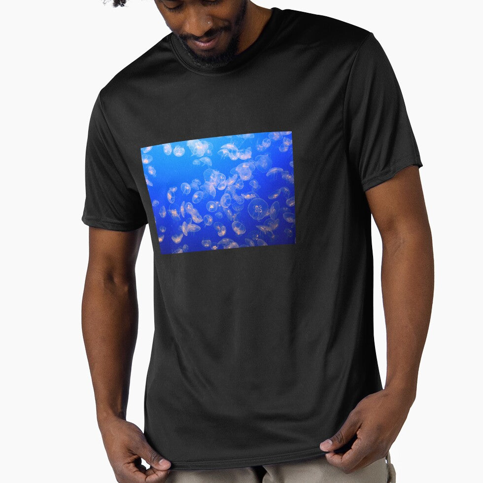 Underwater Scene of Jellyfish by madtoyman - Adult & Kids T-Shirts, Sweatshirts & Hoodies apparel design preview 1