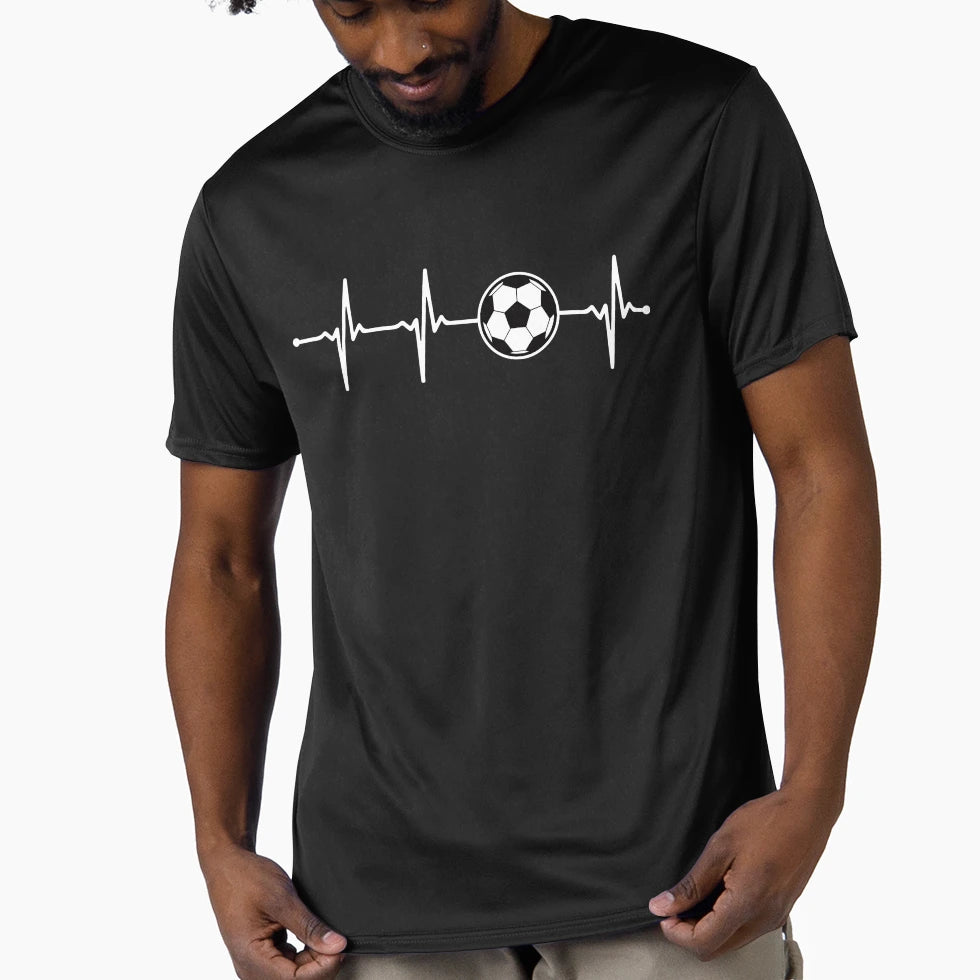 My Heart Beats Soccer Football Ball T-Shirt - Streetwear Style for Adults - T-Shirt, Sweatshirt, Hoodie