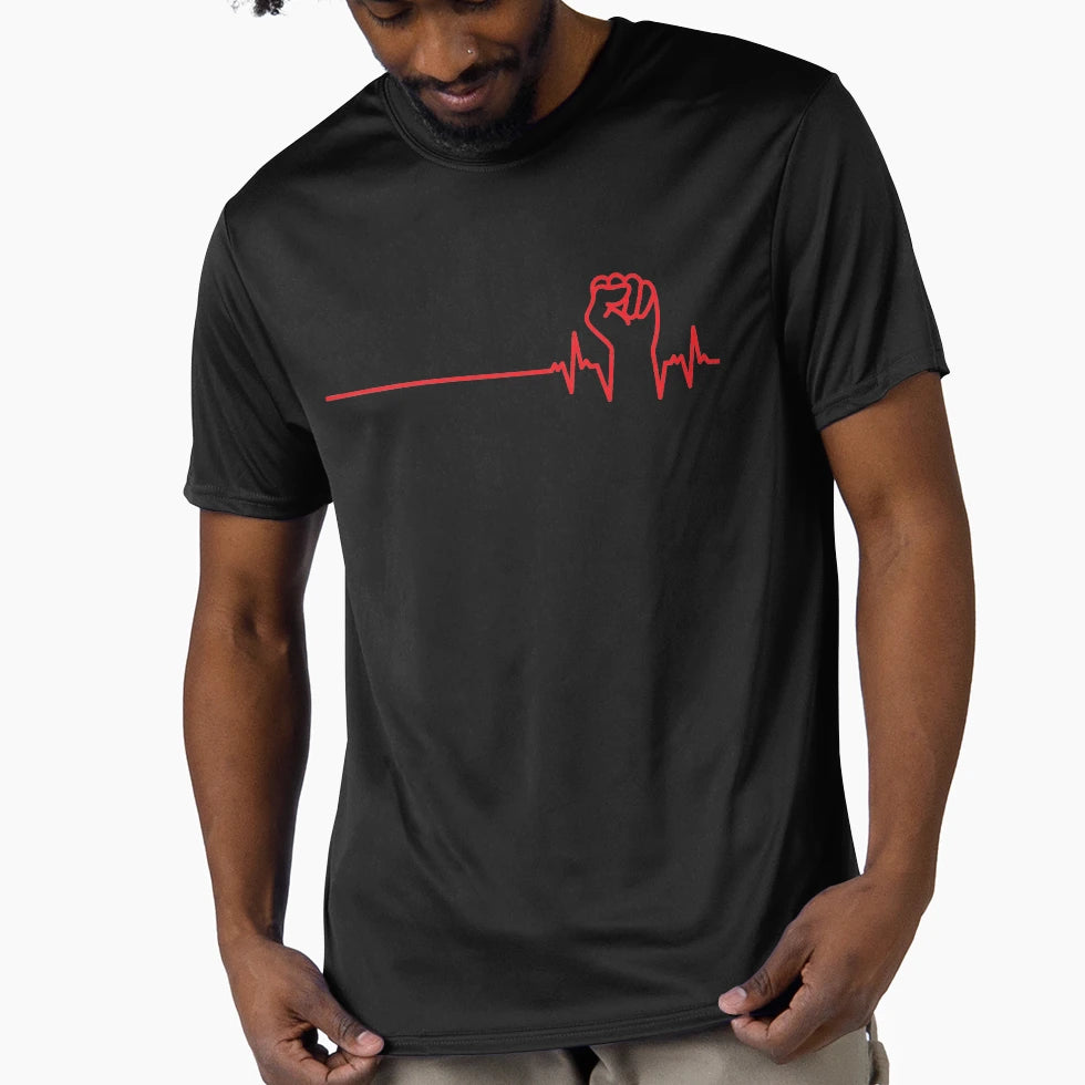 Black Pride Black Heartbeat Juneteenth T-Shirt - Streetwear Style Men Women - T-Shirt, Sweatshirt, Hoodie