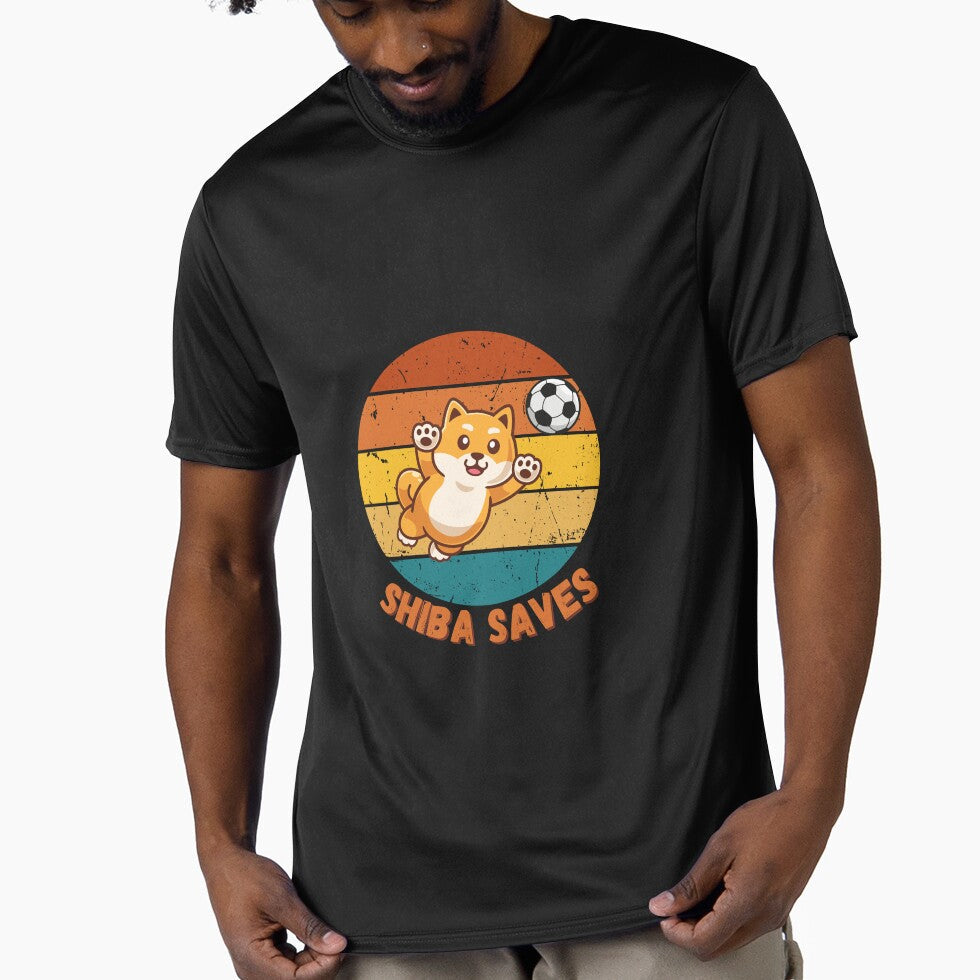 Shiba Saves by GallypantsArt - Adult & Kids T-Shirts, Sweatshirts & Hoodies apparel design preview 1