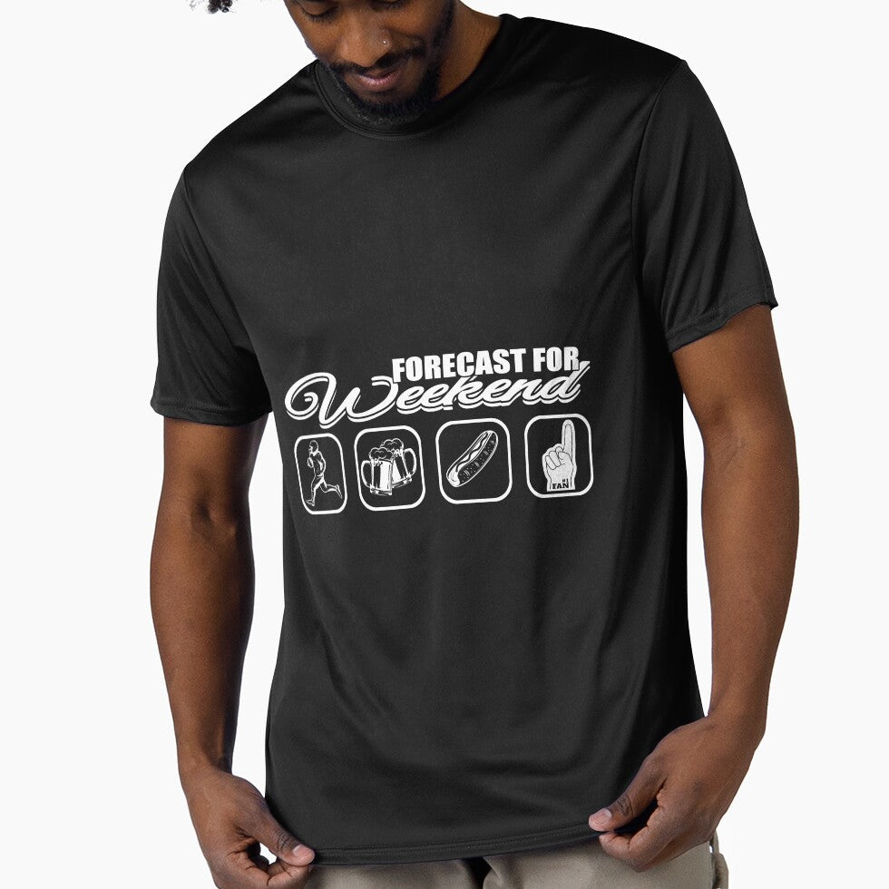 Weekend Forecast Football Beer Smart by SkyCloudBlue - Adult & Kids T-Shirts, Sweatshirts & Hoodies apparel design preview 1