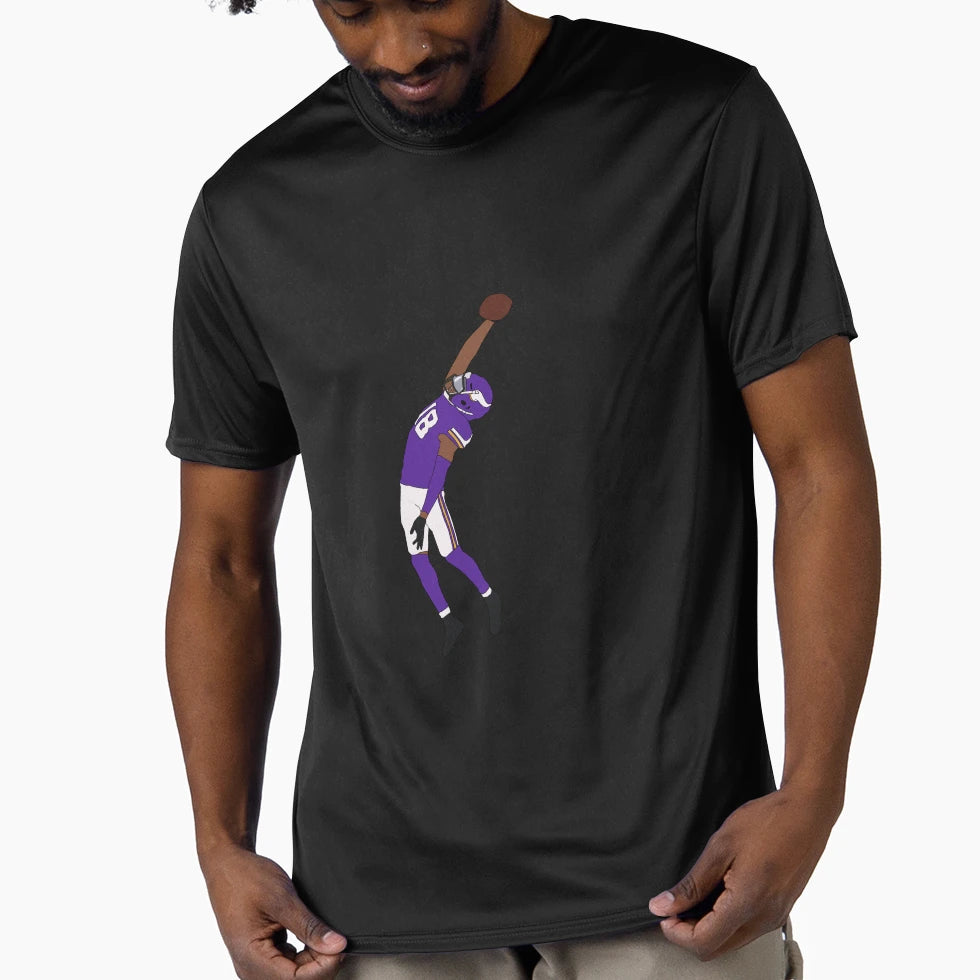 J Jefferson Jumping Catch Minimal T-Shirt - Minimalist Print Unisex - T-Shirt, Sweatshirt, Hoodie