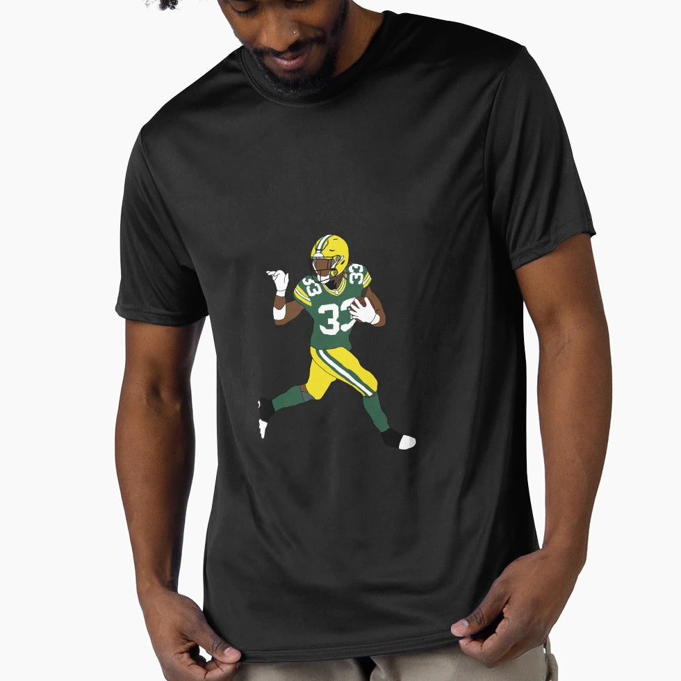 Green Bay Packers Aaron Jones T-Shirt - Aesthetic Graphic for Adults - T-Shirt, Sweatshirt, Hoodie
