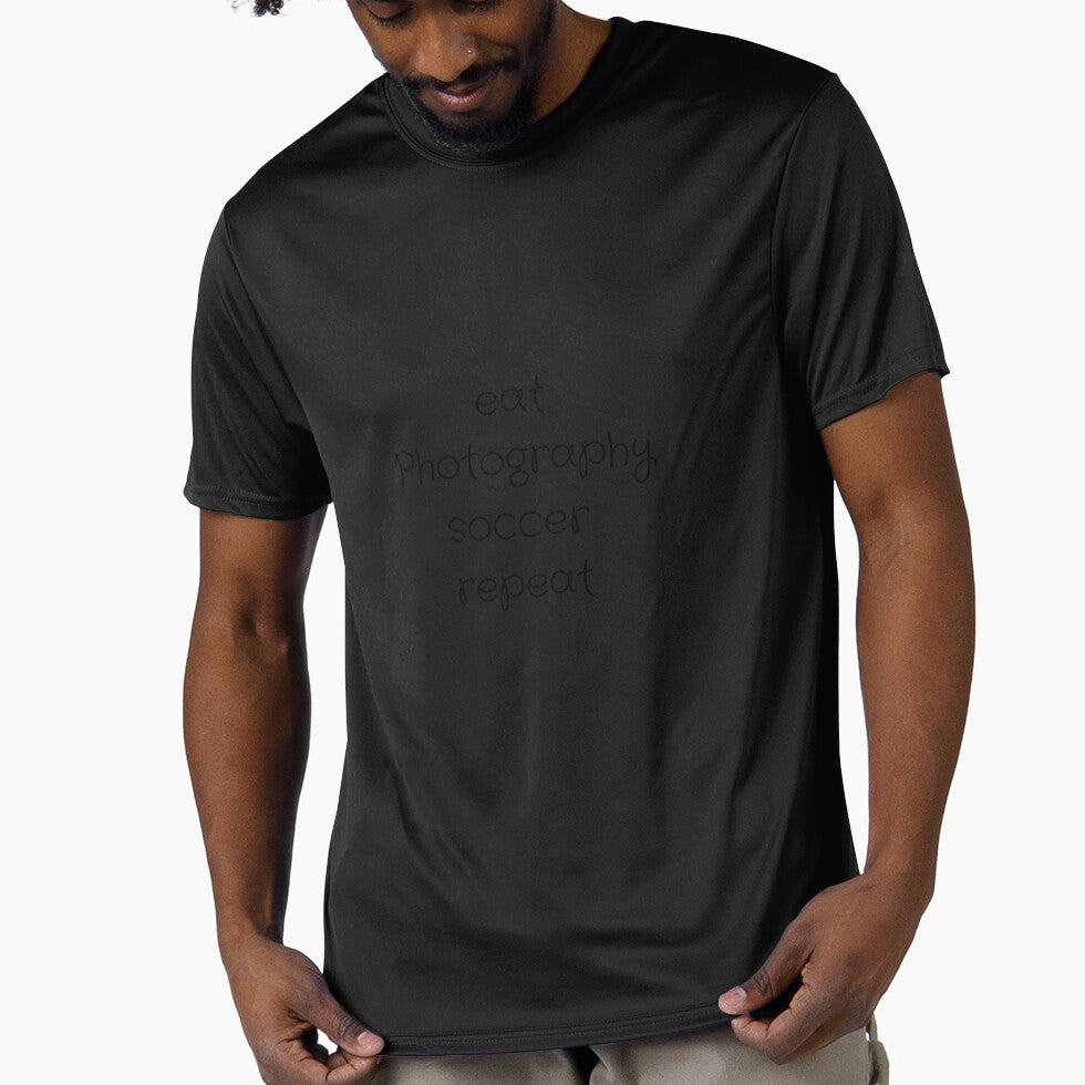 Eat photography soccer repeat by falconaro - Adult & Kids T-Shirts, Sweatshirts & Hoodies apparel design preview 1