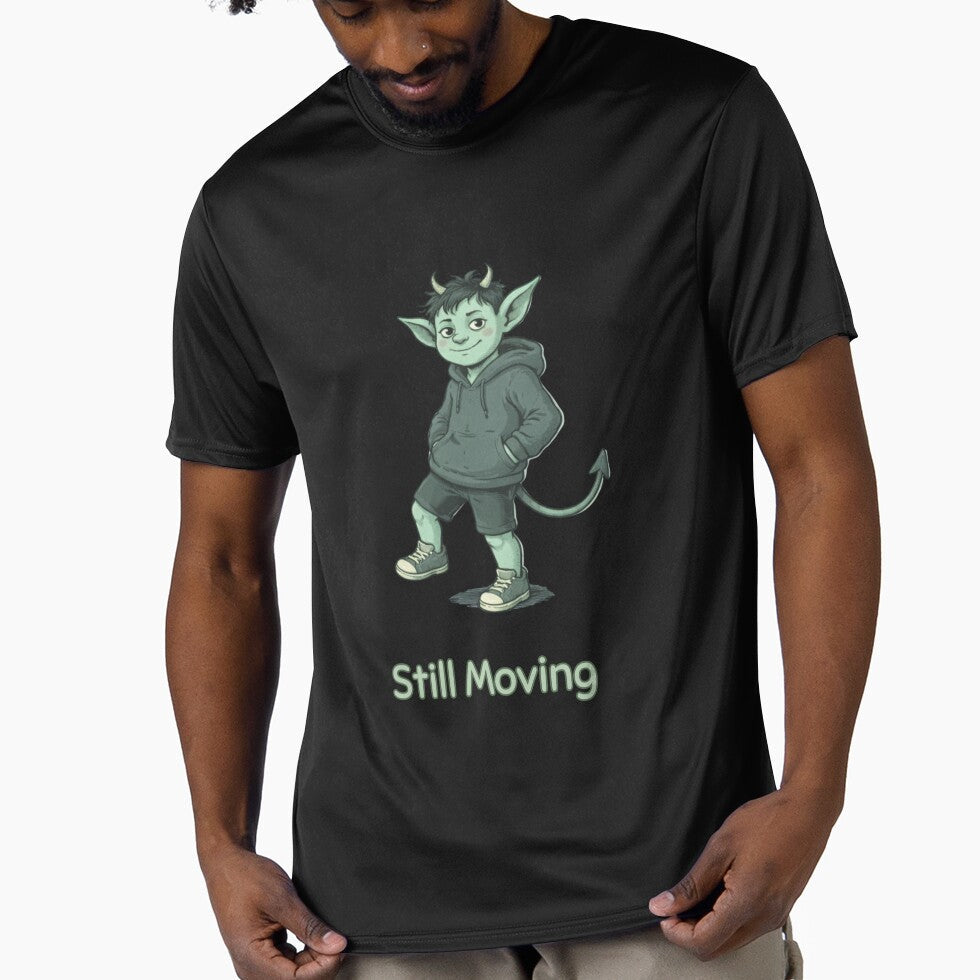 Still Moving Imp Minimal Funny Casual Vintage Style - Adult & Kids T-Shirts, Sweatshirts & Hoodies apparel design preview 1