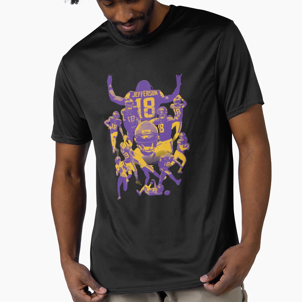 JJ Mvp Purple Gold T-Shirt - Graphic Print Unisex - T-Shirt, Sweatshirt, Hoodie