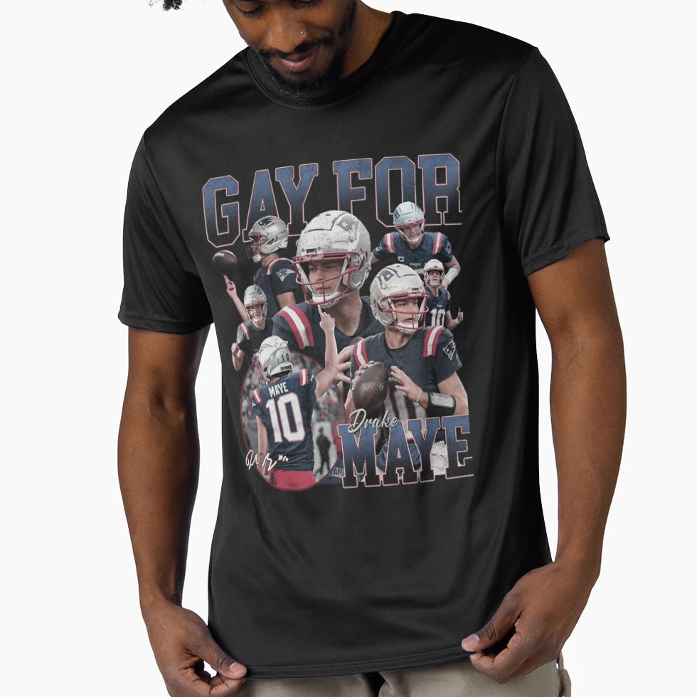 Gay Maye New England Patriots Drake T-Shirt - Custom Art Print for Adults - T-Shirt, Sweatshirt, Hoodie