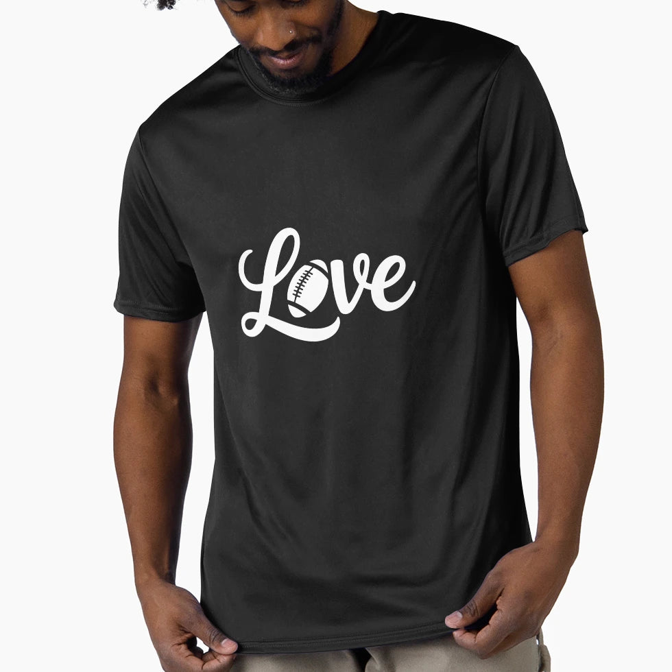 Love Football T-Shirt - Aesthetic Graphic for Adults - T-Shirt, Sweatshirt, Hoodie
