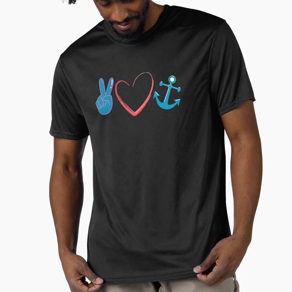 Peace Love Cruising Impressive T-Shirt - Graphic Print for Adults - T-Shirt, Sweatshirt, Hoodie